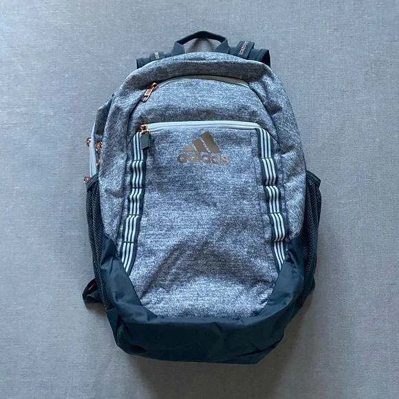 Adidas grey & white backpack. - Picture 1 of 11